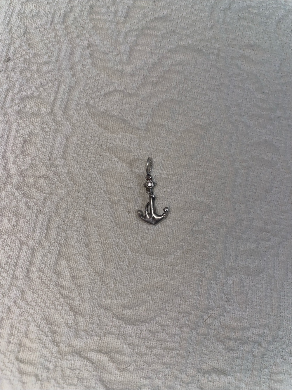 Sterling Silver Anchor Pendant Charm